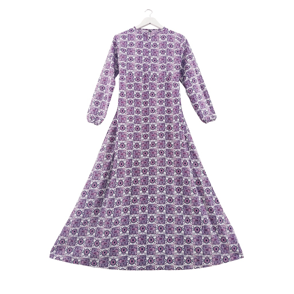 Udlia Gamis Umbrella Motif Busui Aaliyah Purple