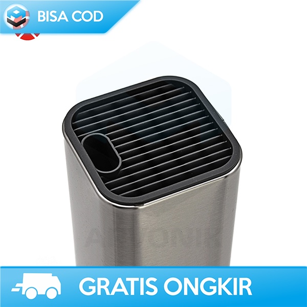 WADAH TEMPAT PENYIMPANAN PISAU ORGANIZER DAPUR STAINLESS STEEL SUS430