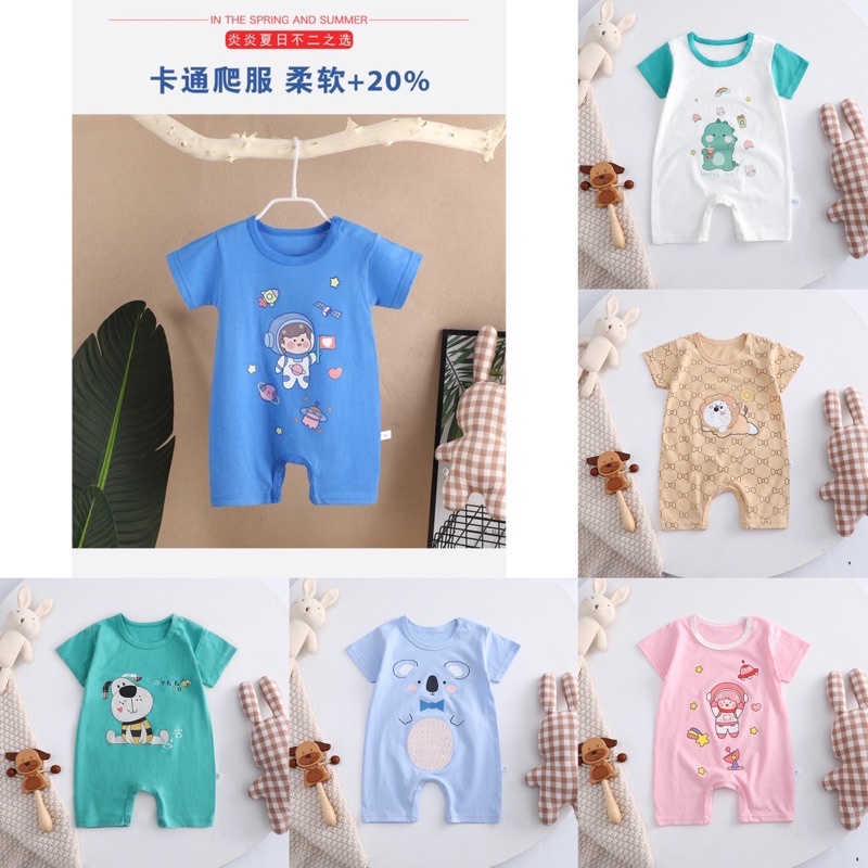 Romper Fashion Bayi / Baju Kodok Bayi Bahan Cotton / Jumper Bayi