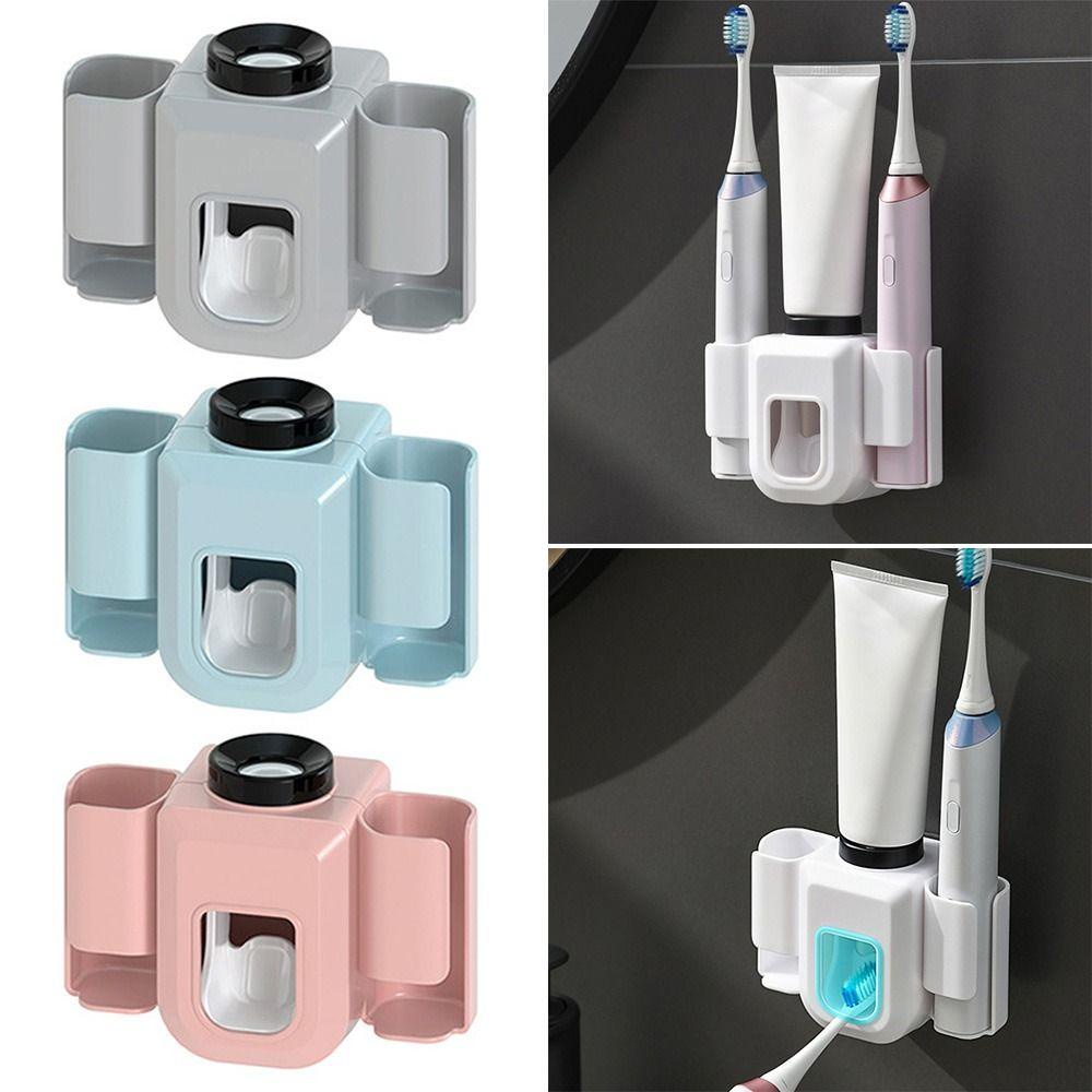 Tempat Sikat Gigi Nanas Anti Air Tempel Dinding Bebas Punch Toothbrush Organizer
