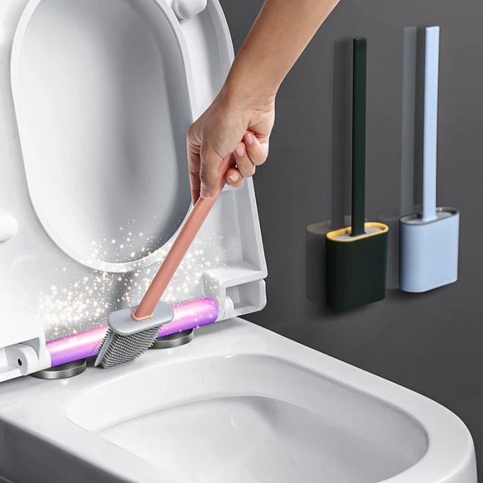 ONLYONE12 Sikat Toilet Silikon / Sikat WC Silikon / Sikat WC Fleksibel / Sikat Silikon Kloset / Toilet Brush Silicone Flexible