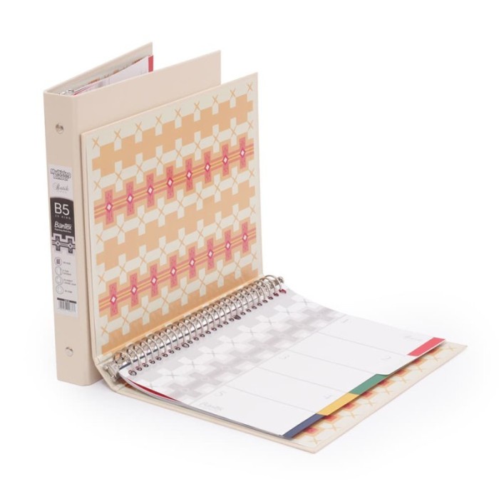 

B5 PP MULTI RING BINDER 20 HOLE 1336 45 PEACH BANTEX / 621302804