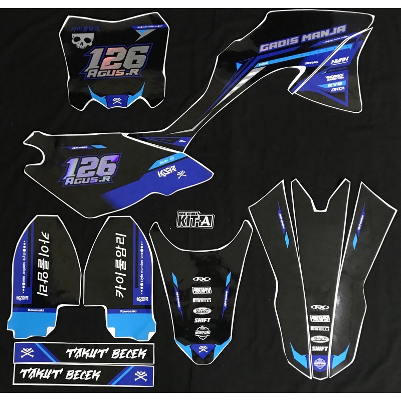 decal klx 150 bf cutting hologram