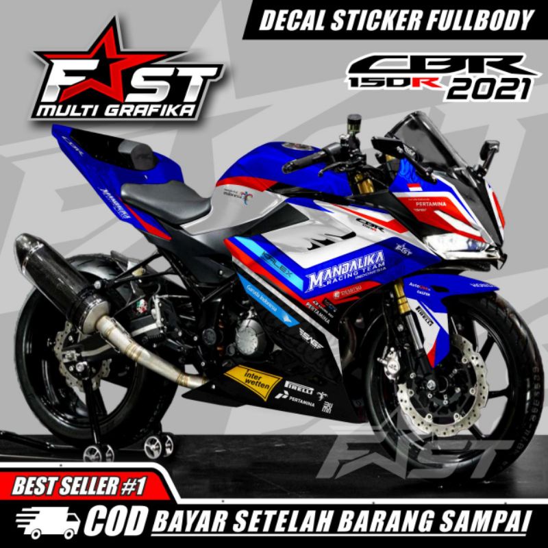 COD Stiker Striping Fullbody CBR 150R 2021 Mandalika Racing Team