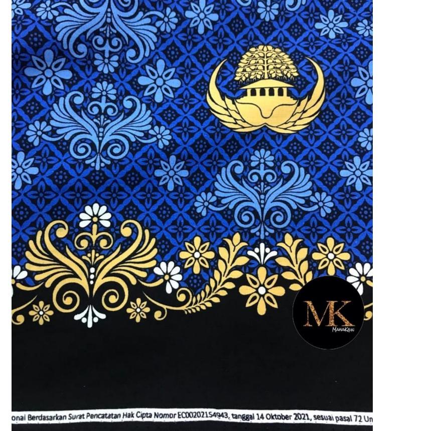 Kain Batik Seragam Korpri PGRI Potongan Bahan Katun C40 C50 Semi Sutra Meteran