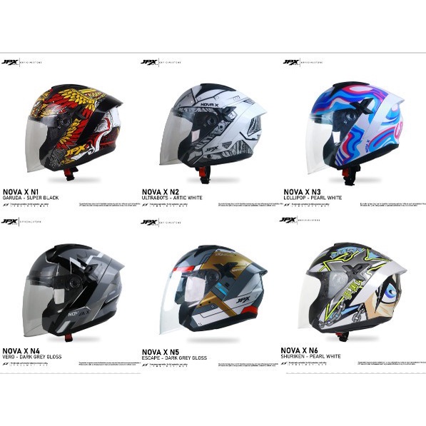 Jual HELM JPX NOVAX MOTIF ORIGINAL HELM HALF FACE JPX Shopee Indonesia