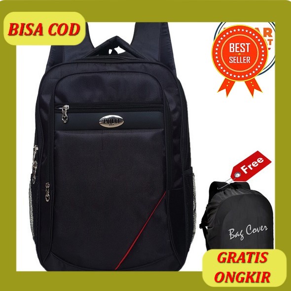 Tas Ransel Laptop Macbook Pria Hitam Dewasa Sekolah Premium Tas Punggung Leptop 15 Inch Wanita Cewek