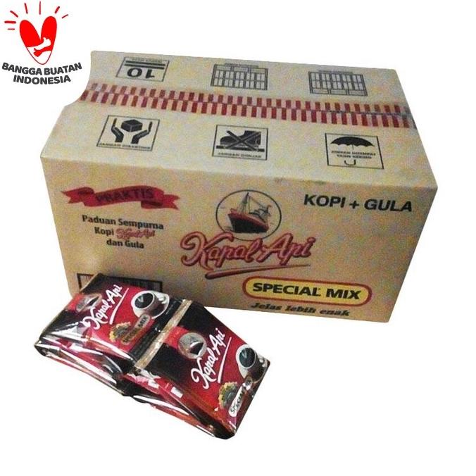 

[BISA COD] Kopi KAPAL API MIX - Kopi + Gula - 10 sachet
