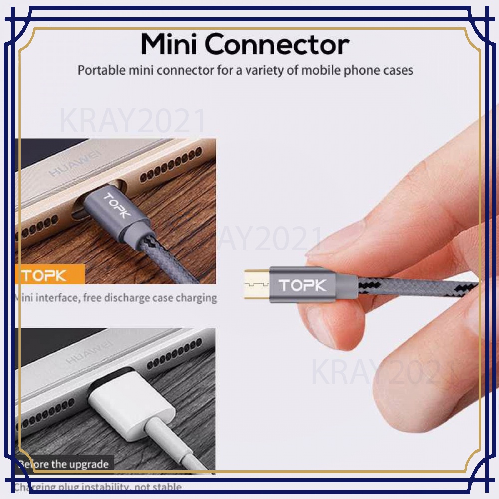 Kabel Charger USB Type C Braided 1 Meter 3A -CV447