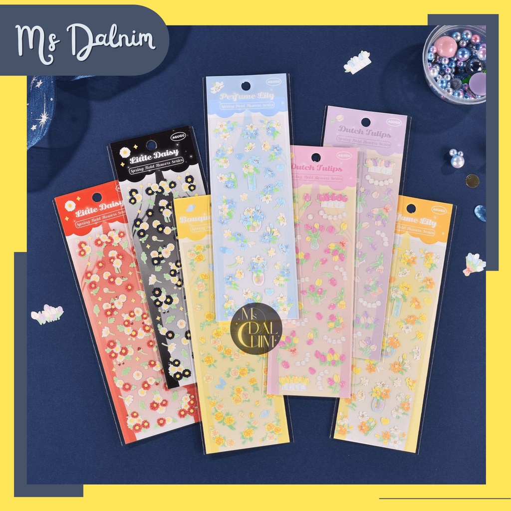 

Stiker Aesthetic Lucu Anti Air Motif Mengkilap Gliter Flower Sticker Blossom Bunga Hologram Deco Photocard PC Holder Dekorasi Jurnal Journal Diary Cartoon Lily Cute Decor HP Kpop Toploader Cahol Korea DIY Planner Scrapbook Craft [ST145-148]