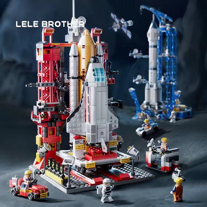 Nano Block Brick Rocket Kotak Pesawat Ulang-alik Peluncuran Roket 3DPuzzle Mainan Balok Susun