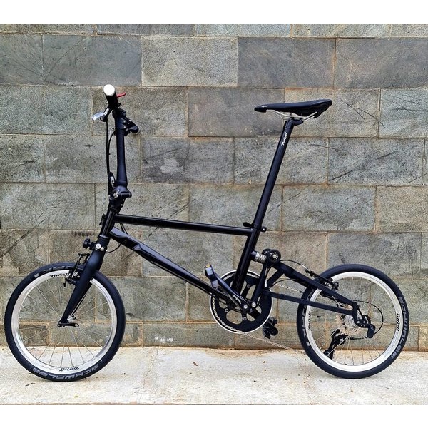 Sepeda Tyrell IVE Sports Folding Bike Shadow Black