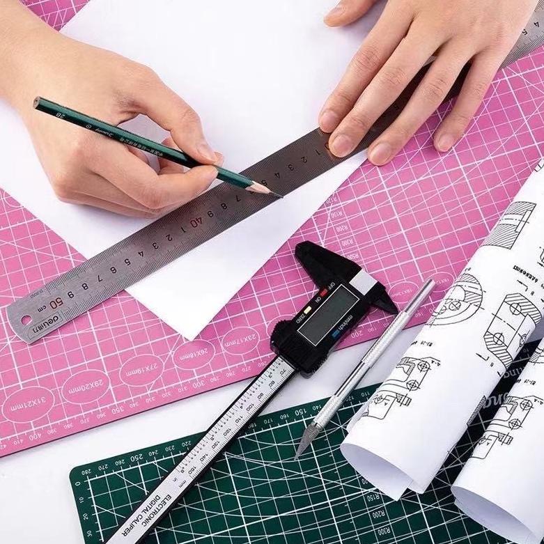 Dijamin Irit  A3/A4 PVC Cutting Mat Cutting Pad Board Double-sided DIY Tool Cutting Board-Papan