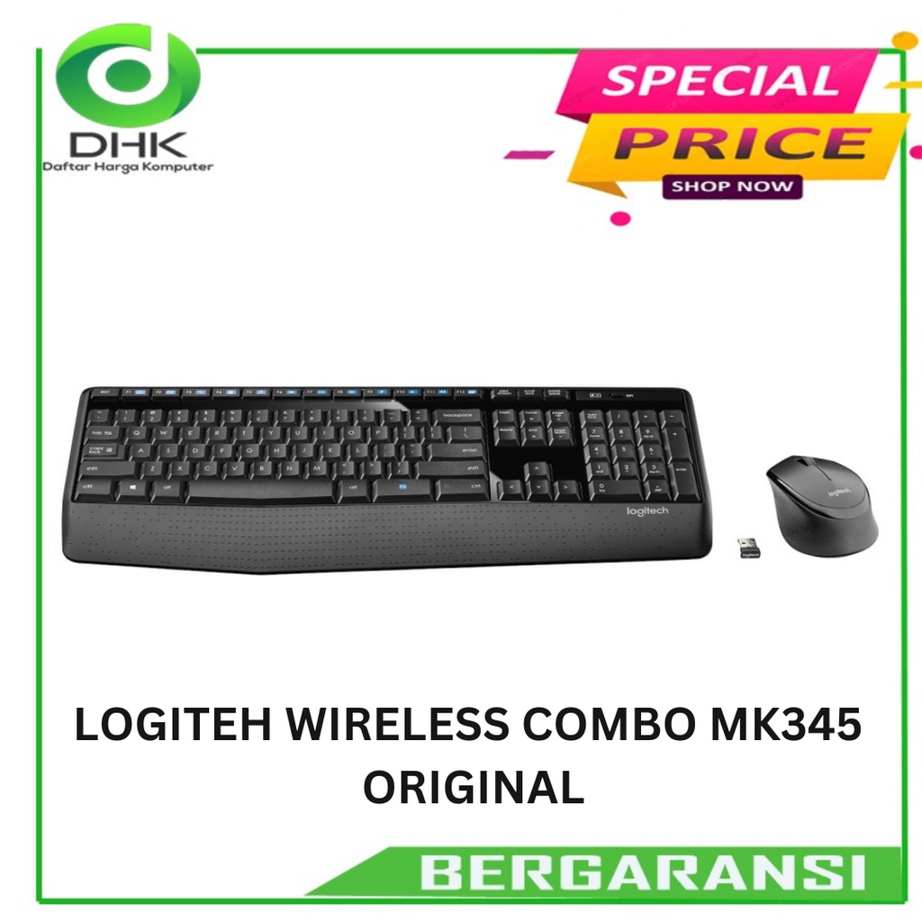 LOGITEH WIRELESS COMBO MK345 ORIGINAL