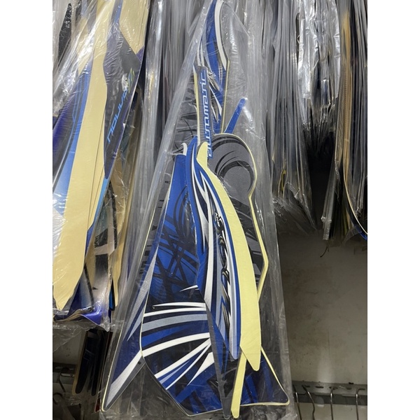 STIKER STRIPING MIO SOUL 2009 BIRU