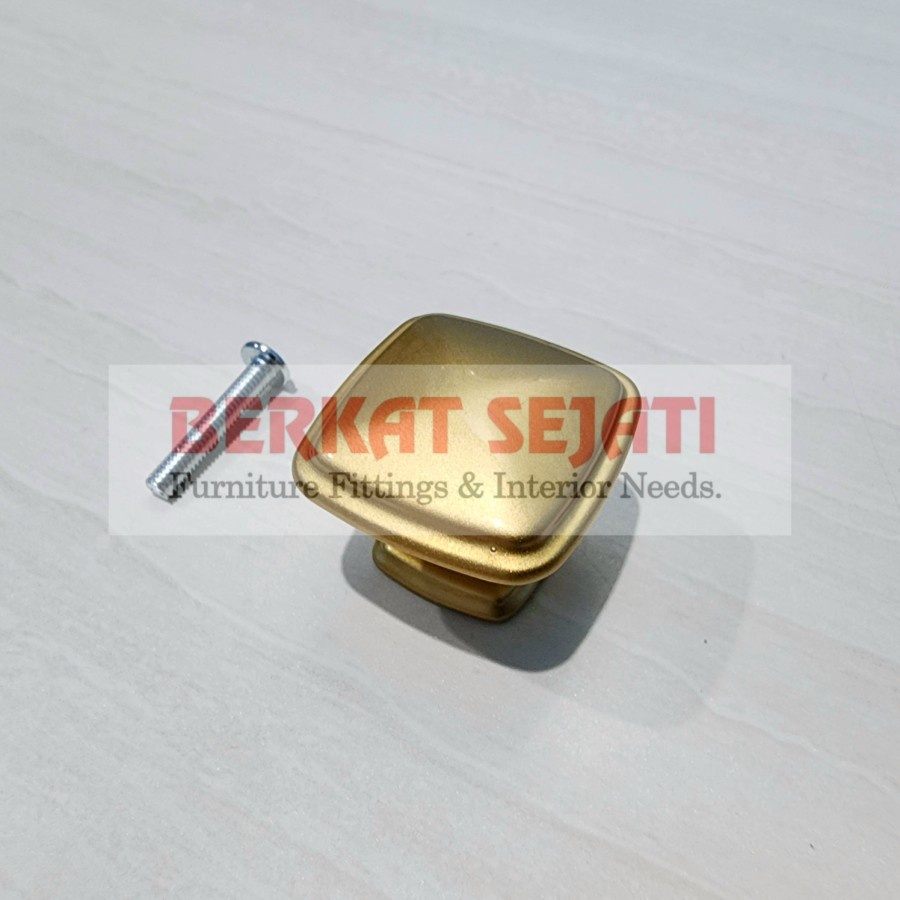 Tarikan Handle Knob Pintu Lemari Laci Kitchen Antik KOTAK 86 EMAS GOLD