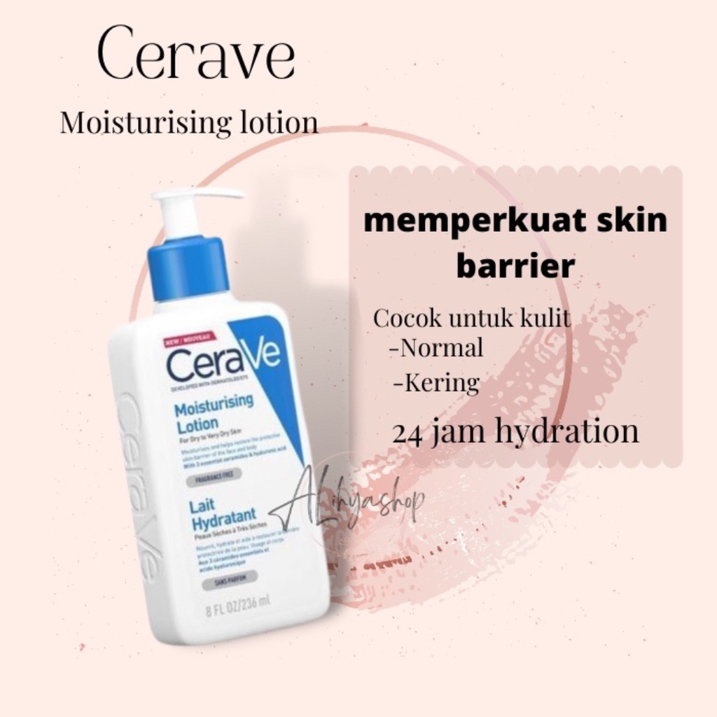 CERAVE FOAMING FAICAL CLEANSER-DAILY MOISTURIZING LOTION MUKA / WAJAH DAN TUBUH 236ML