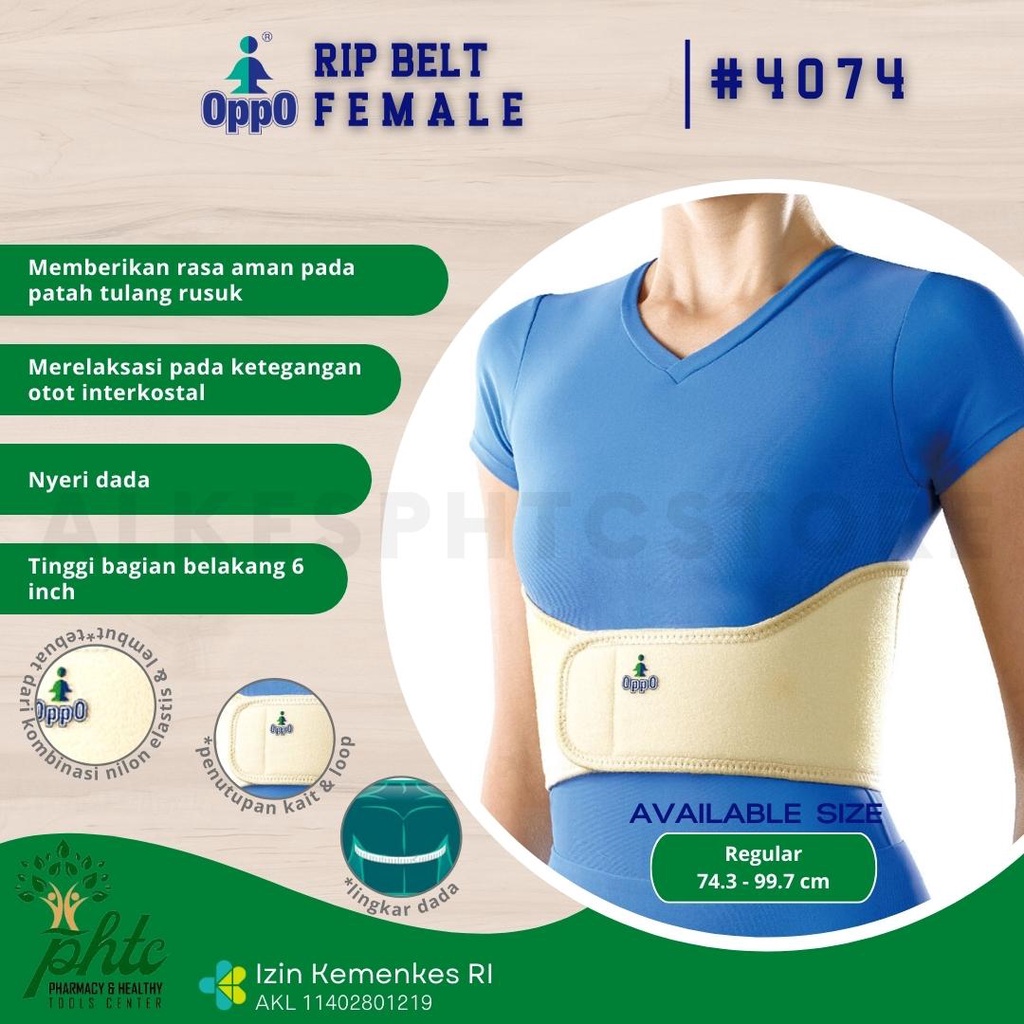 OPPO 4074 Rib Belt For Woman l Untuk Patah Tulang Rusuk Atau Cedera - Wanita