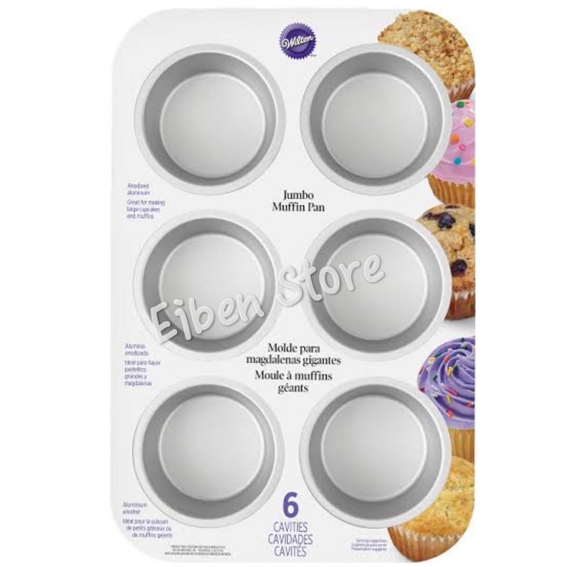 Wilton Aluminium Jumbo Muffin Pan / Loyang Muffin Jumbo