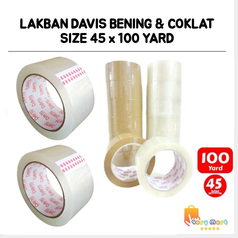 

LAKBAN BENING 100 YARD | LAKBAN COKLAT 100 YARD | LAKBAN 45mmx100Yard