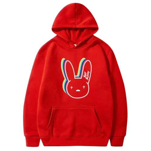 Bad Bunny Jumper Hoodie II Sweater Hoodie Trendy II Sweter Oblong Topi Sz M - XL Anak &amp; Dewasa ( Pria &amp; Wanita )