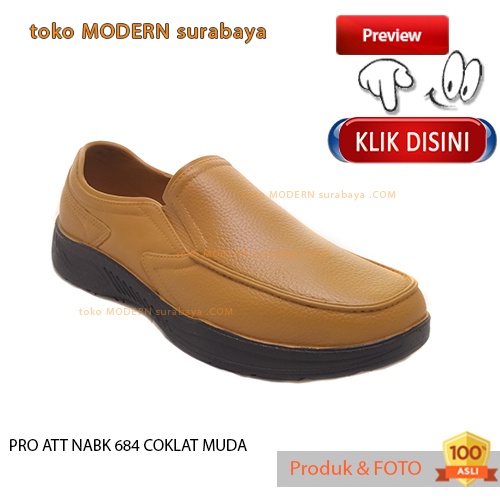 Sepatu pria casual slip on karet anti air PRO ATT NABK 684