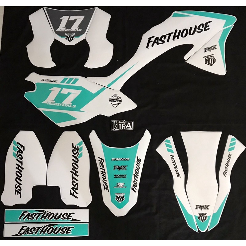Decal Stiker Klx 150 Bf Variasi Dekal Stiker Klx 150G Putih Tosca