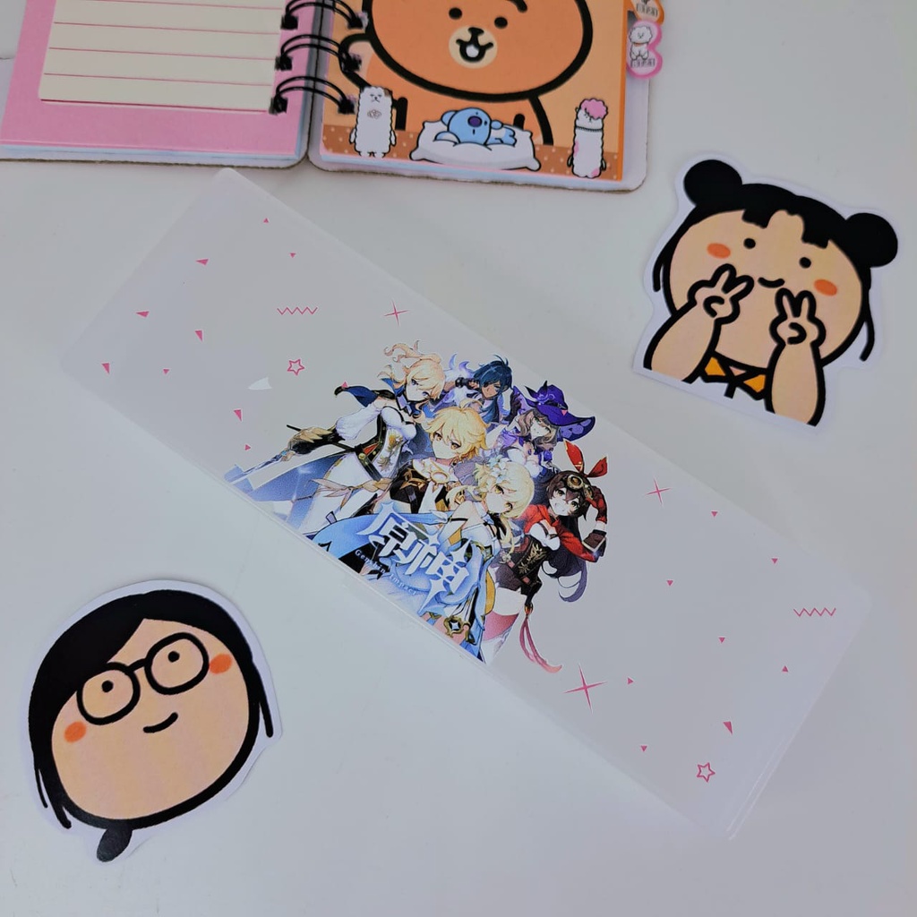 

Pencase Transparant Anime Tempat Pensil Kotak Case Kimetsu No Yaiba Genshin Impact Haikyu One Piece