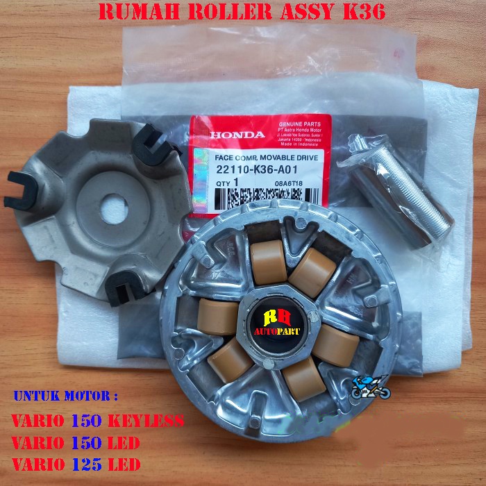 RUMAH ROLLER ASSY SET HONDA VARIO 150 LED NEW VARIO 125 LED PCX K36 K35 RUMAH ROLLER VARIO 125 LED V