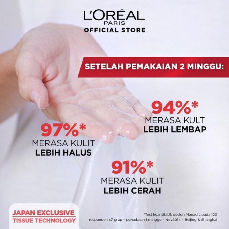 L'OREAL REVITALIFT SERUM FACE MASK SKIN ELASTICITY