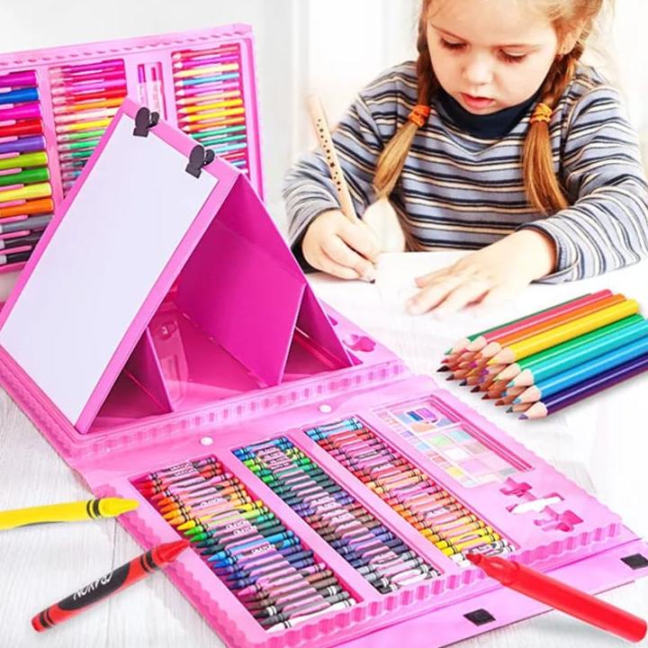 

Barang Laris AZ ALAT LUKIS SET / ALAT MENGGAMBAR DAN MELUKIS / CRAYON SET ANAK ISI 208PCS``