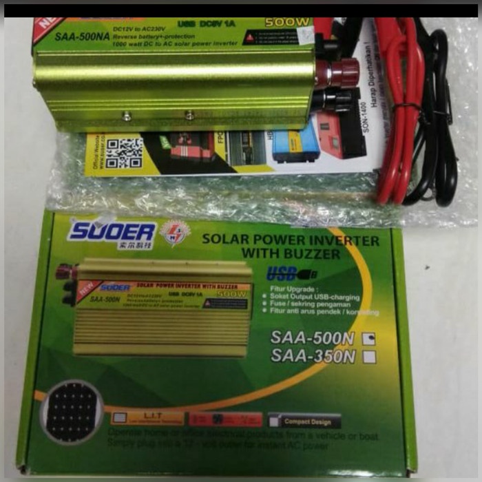 Power Inverter SUOER 500W 500 W 500Watt 500 Watt Merk SUOER SAA-500 dwi3l Buru Order