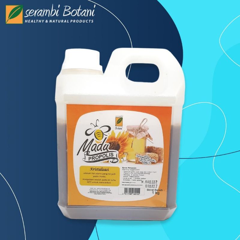 

Madu Propolis Asli Murni 1kg Standar Internasional Serambi Botani