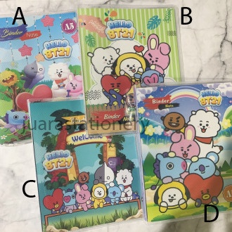 

MAP BINDER A5 SF1910 BT21 BTS / LOOSE LEAF 20 RING TATA CHIMMY COOKY