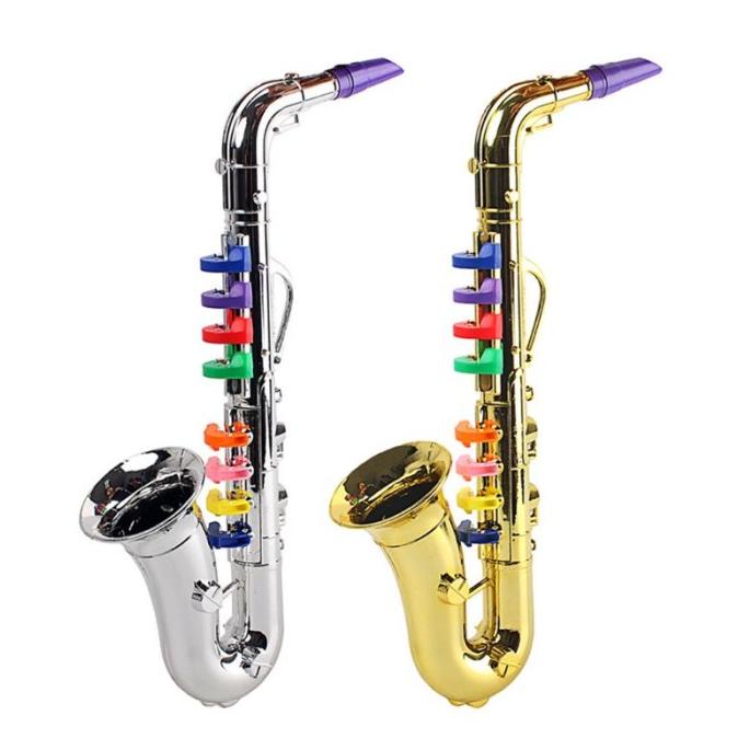 DISKON MAINAN ALAT MUSIK SAXOPHONE TEROMPET 8 NADA UNTUK ANAK READY BE DG465GREG