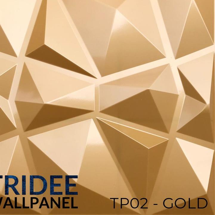 (♥C6369]  TRIDEE WALLPANEL TRIANGLE DIAMOND | WALLPAPER DINDING DEKORASI | WALL PANEL 3D DINDING PVC