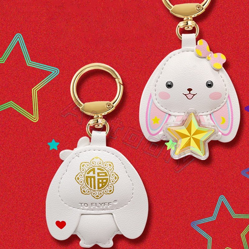 2023ekor Kucing Keberuntungan Lucky Beckoning Melambai Kekayaan Kucing Good luck Zodiak Keyring Cat Keyring Foil Emas Gantungan Kunci Hadiah Bisnis Peringatan Tahun Baru Kitty Kitten Mobil Liontin