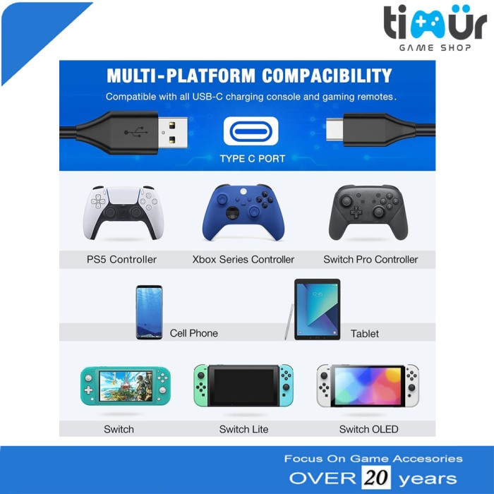 Vk03S0X- Kabel Usb Charge Charger Stik Stick Xbox One S Ps5 Vaio Sony + Dus