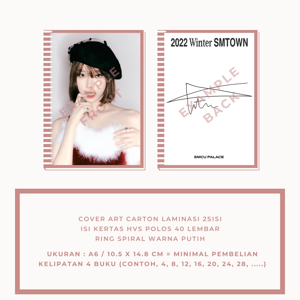 NOTES CUSTOM BUKU A6 NOTE NOTEBOOK MURAH