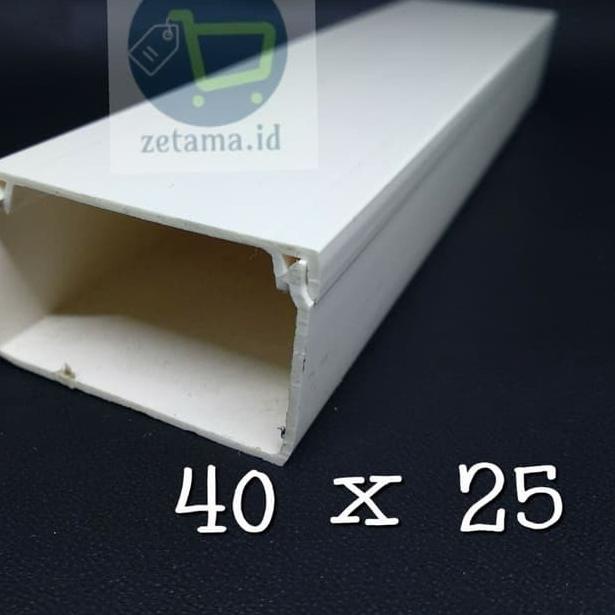 KABEL DUCT WIRING DUCT PUTIH 40 x 25 mm