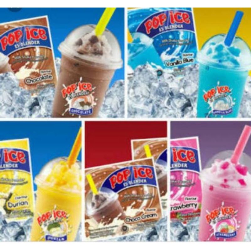 

pop es/ pop ice minuman serbuk