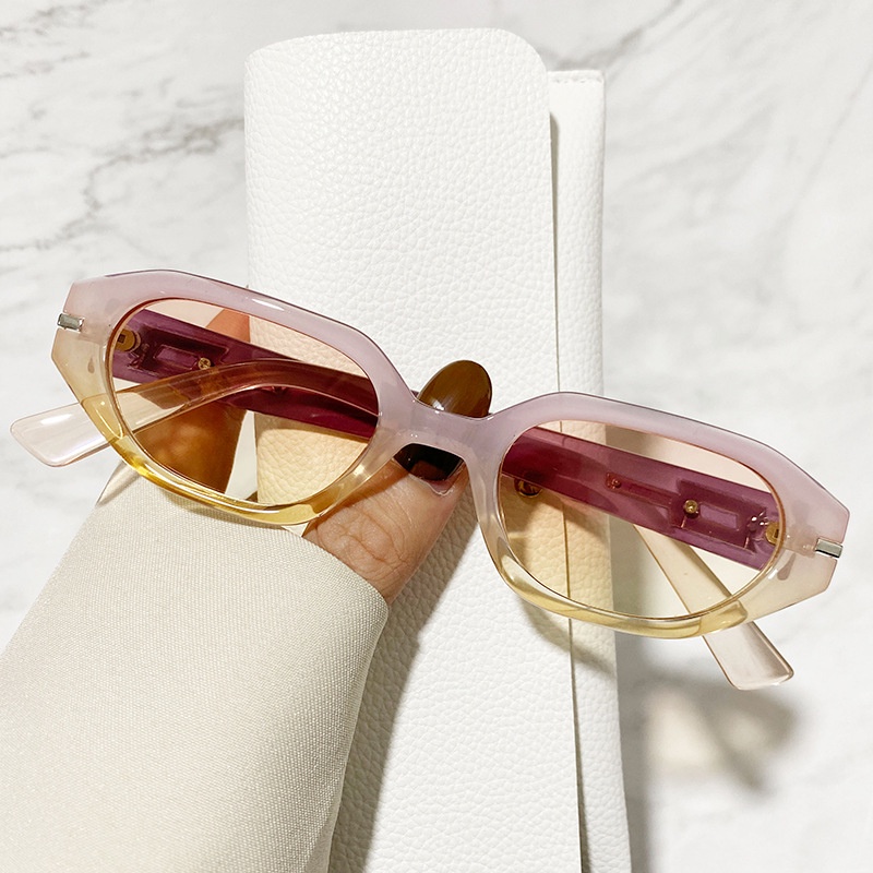 Aesthetic Shades Sunglasses UV400 Untuk Wanita/Pria Eyeglasses Colour