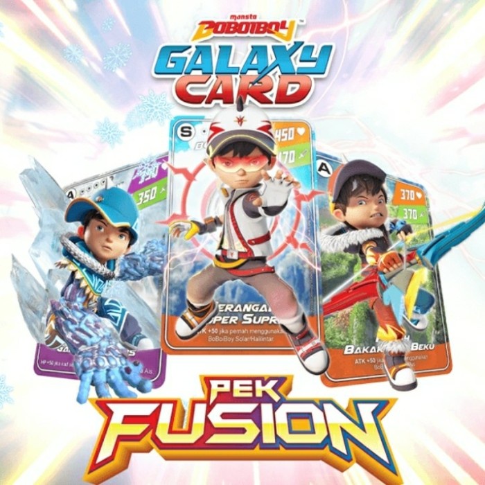 {MainanStore} BoBoiBoy Galaxy Card Set : Pek Fusion 54 Cards Murah