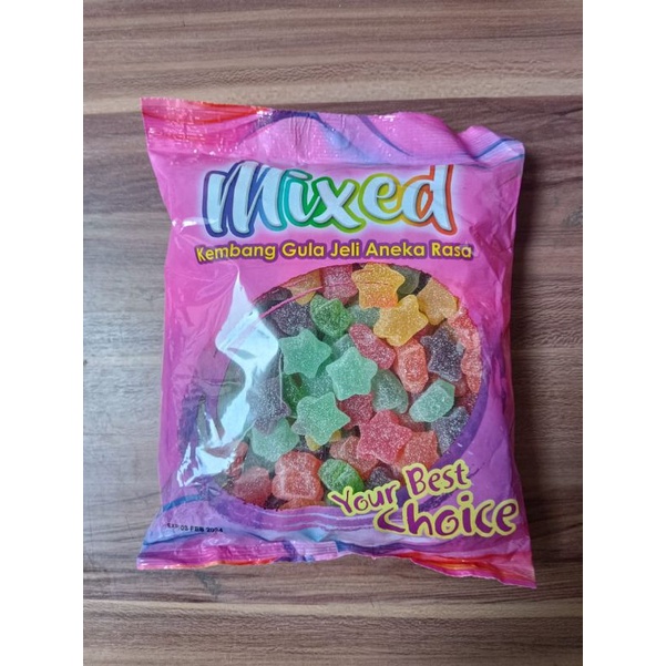 

PERMEN JELLY WAISUN MIXED PASTILLES CANDY | JELLY FRUIT MALAYSIA | 1kg