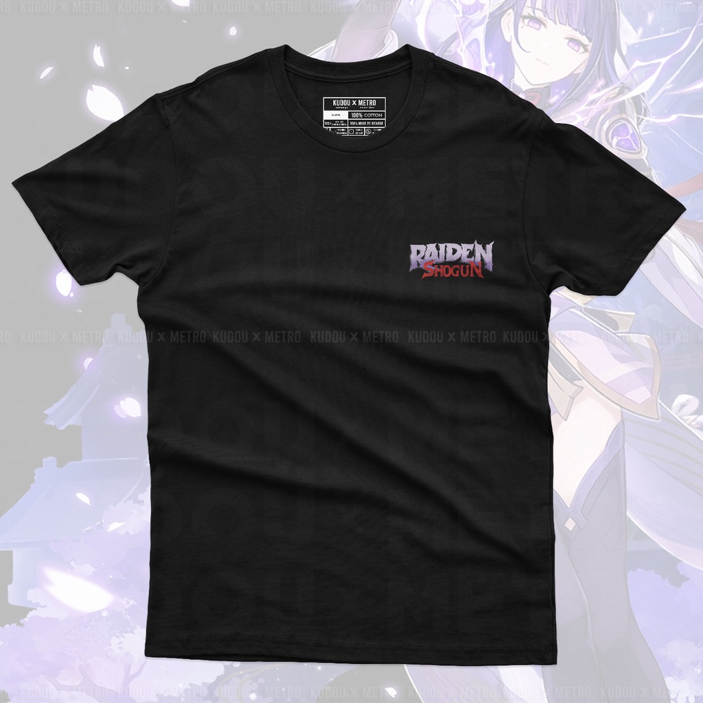 Tshirt Raiden Shogun Genshin Impact Anime Gaming Premium Unisex