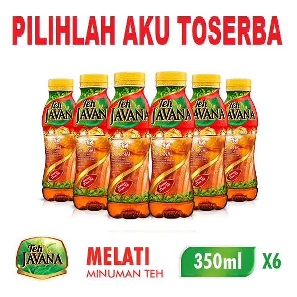 JAVANA Minuman Teh MELATI 350 ml - (Harga paket isi 6 botol )