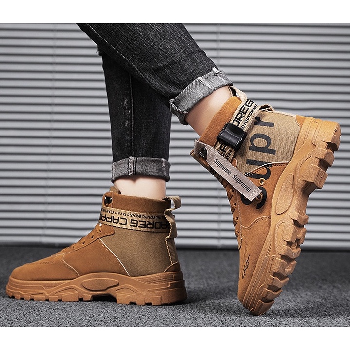 TBIG [COD] Sepatu Pria BOOTSUPR Ankle Boot Sepatu Import Pria Kuliah Kerja Santai