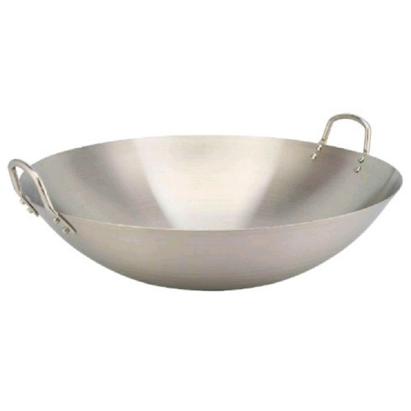 WAJAN STEINLESS STEEL TEBAL uk 30cm, 32cm, 34cm merk CALYPSO / 555 / VIENNA