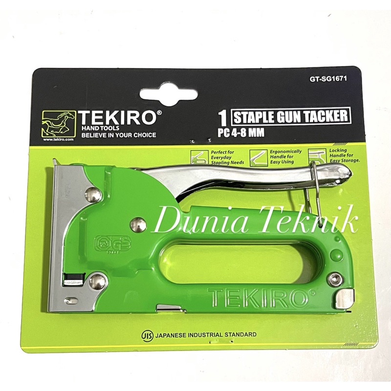 

TEKIRO Staple Gun Tacker 4-8 mm Gun Tacker Hekter Tembak Staples Tembak Gun Taker Stapler Tekiro