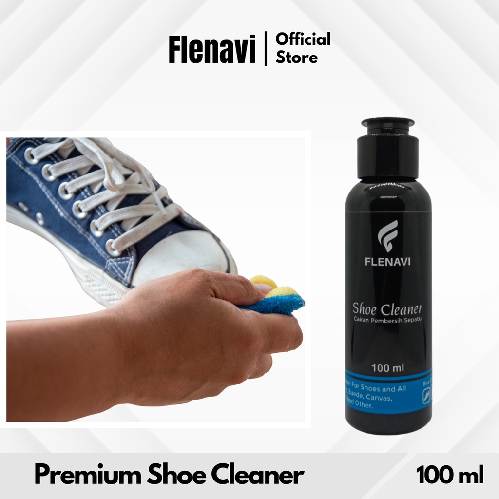 Flenavi Premium Shoe Cleaner Pembersih Sepatu Sneakers 100ml